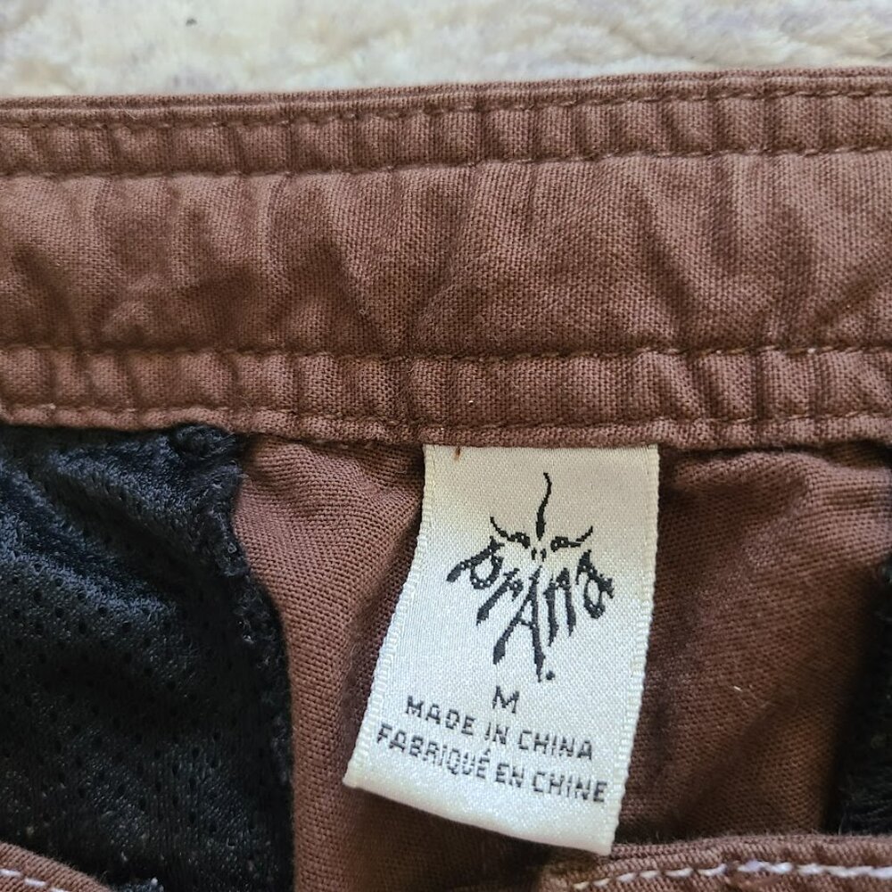 Prana Cargo Cropped Pants Brown Hiking Outdoor Gorpcore men's M - Picture 6 of 9